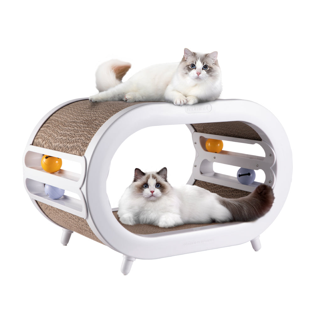 Maison à gratter et lit pour chat 3 en 1